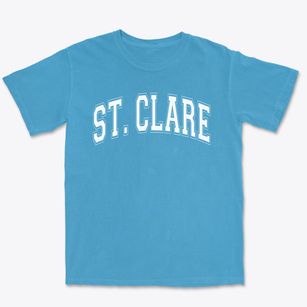 Saint Clare Elementary School Varsity Arch Premium Heavyweight T-shirt