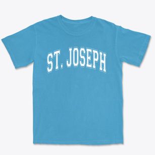 St Joseph Parish Varsity Arch Premium Heavyweight T-shirt