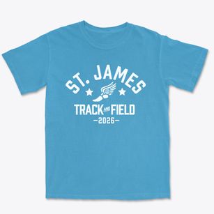 Saint James Lutheran School Track and Field Premium Heavyweight T-shirt