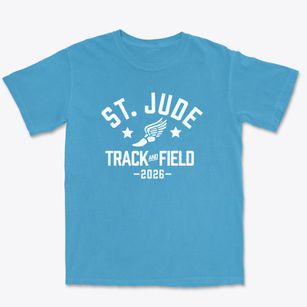 Saint Jude School Track and Field Premium Heavyweight T-shirt
