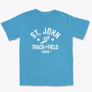 Saint John Elementary Middle School Track and Field Premium Heavyweight T-shirt