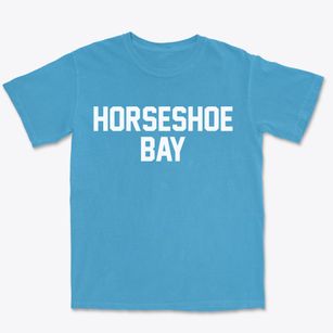 Horseshoe Bay Texas Classic Block Premium Heavyweight T-shirt