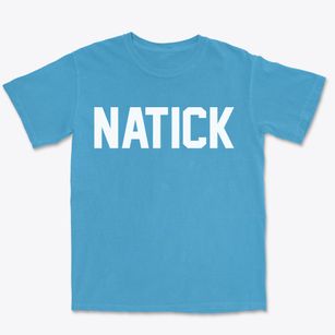 Natick Massachusetts Classic Block Premium Heavyweight T-shirt