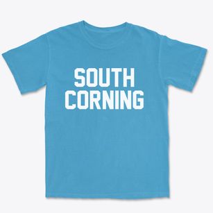 South Corning New York Classic Block Premium Heavyweight T-shirt