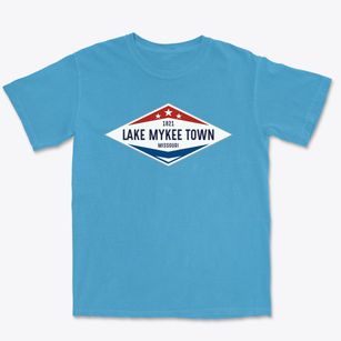 Lake Mykee Town Missouri Diamond Star Premium Heavyweight T-shirt