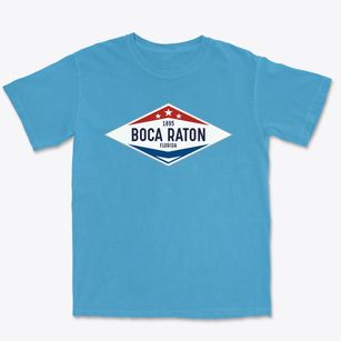 Boca Raton Florida Diamond Star Premium Heavyweight T-shirt