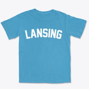 Lansing Illinois Classic Curve Premium Heavyweight T-shirt