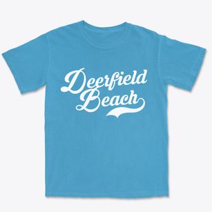 Deerfield Beach Florida Vintage Team Premium Heavyweight T-shirt