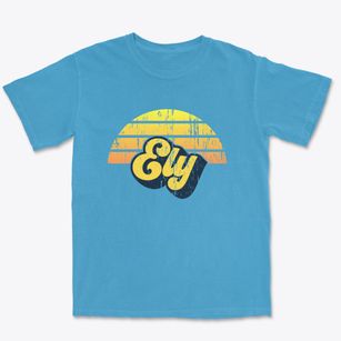 Ely Nevada Sublime Sunset Premium Heavyweight T-shirt