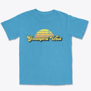 Greenport West New York Sublime Sunset Premium Heavyweight T-shirt