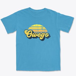 Owego New York Sublime Sunset Premium Heavyweight T-shirt