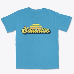 Sausalito California Sublime Sunset Premium Heavyweight T-shirt