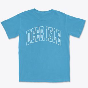 Deer Isle Maine Trendy Block Premium Heavyweight T-shirt