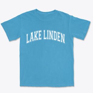 Lake Linden Michigan Varsity Premium Heavyweight T-shirt