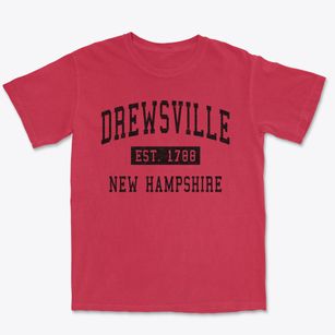 Drewsville New Hampshire Classic Established Premium Heavyweight T-shirt