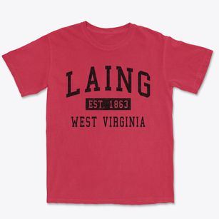 Laing West Virginia Classic Established Premium Heavyweight T-shirt