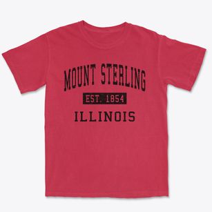 Mount Sterling Illinois Classic Established Premium Heavyweight T-shirt