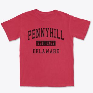 Pennyhill Delaware Classic Established Premium Heavyweight T-shirt