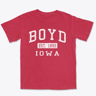 Boyd Iowa Classic Established Premium Heavyweight T-shirt