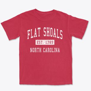 Flat Shoals North Carolina Classic Established Premium Heavyweight T-shirt