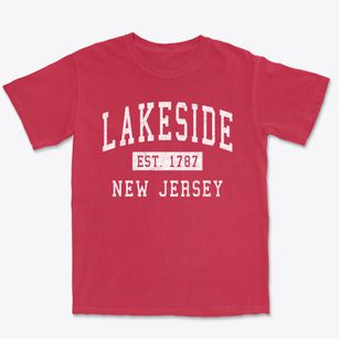 Lakeside New Jersey Classic Established Premium Heavyweight T-shirt