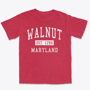 Walnut Maryland Classic Established Premium Heavyweight T-shirt