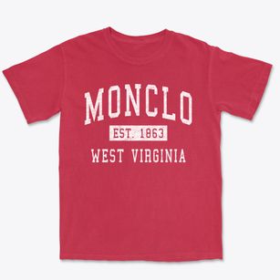 Monclo West Virginia Classic Established Premium Heavyweight T-shirt