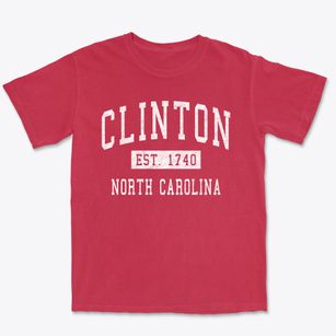 Clinton North Carolina Classic Established Premium Heavyweight T-shirt
