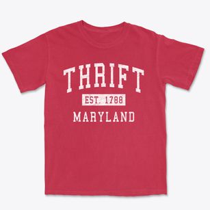 Thrift Maryland Classic Established Premium Heavyweight T-shirt