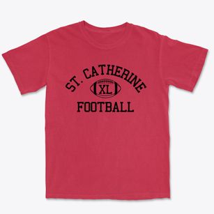 Saint Catherine Siena Saint Lucy School Classic Football Premium Heavyweight T-shirt
