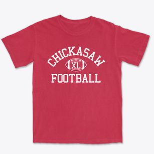 Chickasaw Junior High School Classic Football Premium Heavyweight T-shirt