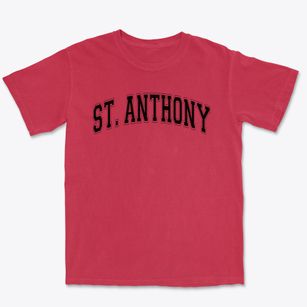 Saint Anthony School Varsity Arch Premium Heavyweight T-shirt
