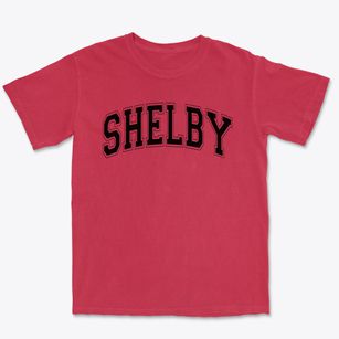 Shelby High School Varsity Arch Premium Heavyweight T-shirt