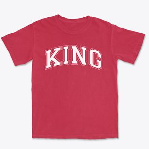 King Early Learning Academy Varsity Arch Premium Heavyweight T-shirt
