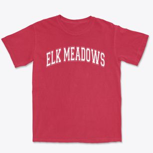 Elk Meadows School Varsity Arch Premium Heavyweight T-shirt