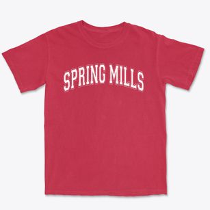 Spring Mills High School Varsity Arch Premium Heavyweight T-shirt
