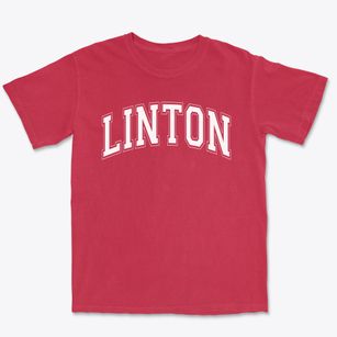 Linton Elementary School Varsity Arch Premium Heavyweight T-shirt
