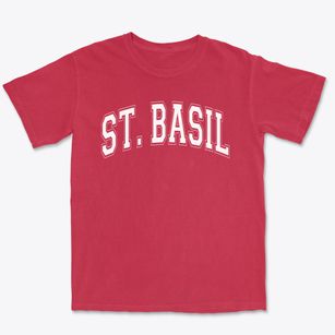 St Basil/visitation Parish Varsity Arch Premium Heavyweight T-shirt