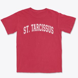 Saint Tarcissus School Varsity Arch Premium Heavyweight T-shirt