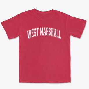 West Marshall Middle School Varsity Arch Premium Heavyweight T-shirt