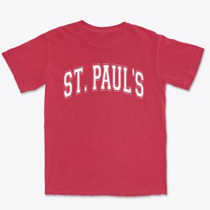 Saint Paul's Lutheran School Varsity Arch Premium Heavyweight T-shirt