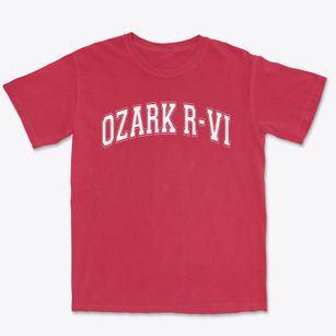 Ozark R-vi Alternative School Varsity Arch Premium Heavyweight T-shirt