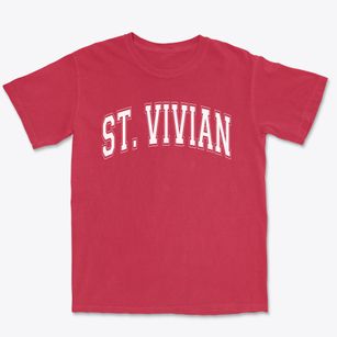 St. Vivian Varsity Arch Premium Heavyweight T-shirt