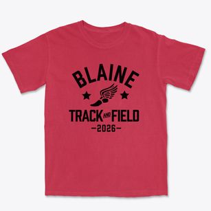 Blaine Elementary School Track and Field Premium Heavyweight T-shirt
