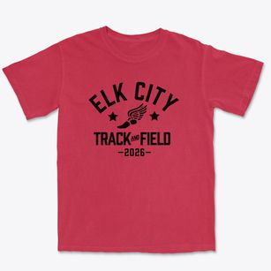 Elk City School Track and Field Premium Heavyweight T-shirt