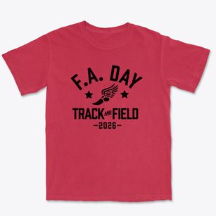 F.a. Day Middle School Track and Field Premium Heavyweight T-shirt