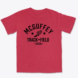 Mcguffey Elementary School Track and Field Premium Heavyweight T-shirt