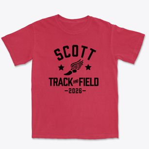 Scott High School Track and Field Premium Heavyweight T-shirt