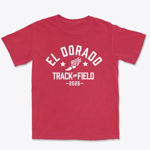 El Dorado Elementary School Track and Field Premium Heavyweight T-shirt