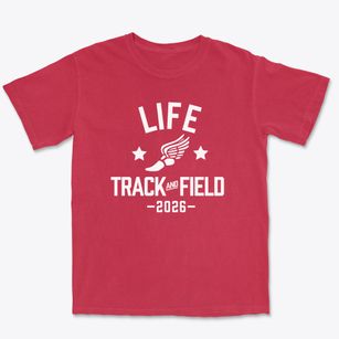 Life Christian Academy Track and Field Premium Heavyweight T-shirt